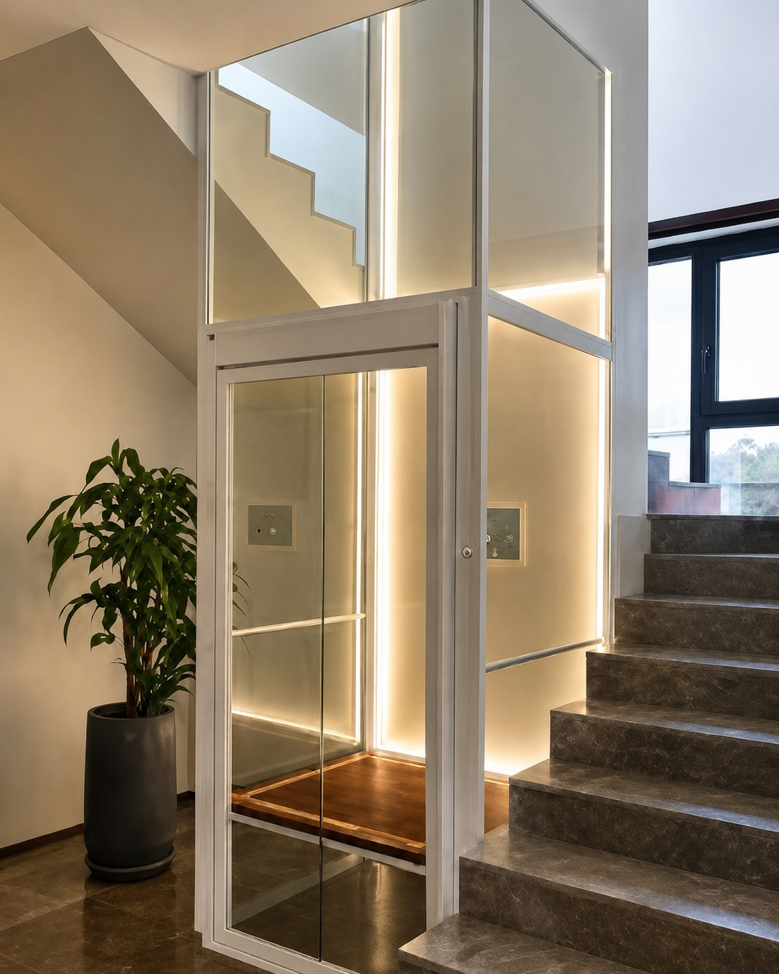 A modern Next Gen home lift